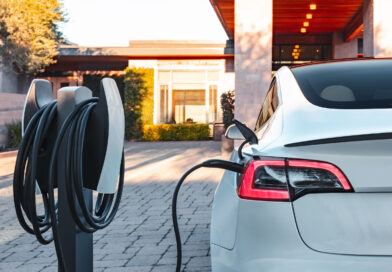 Tesla being recharged
