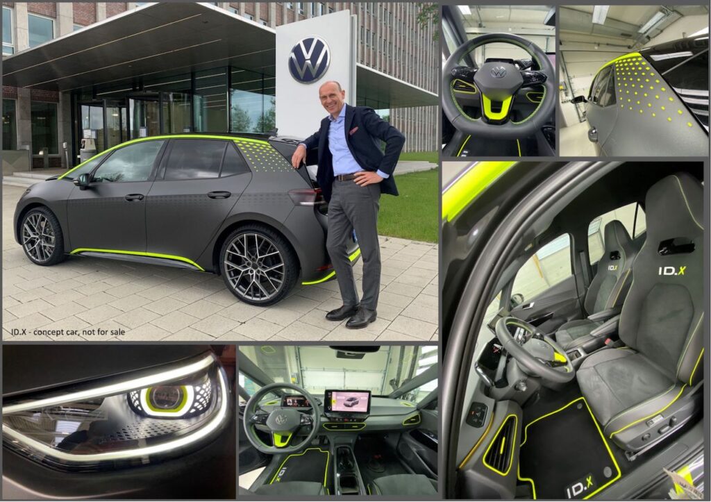 VW CEO with ID.X concept