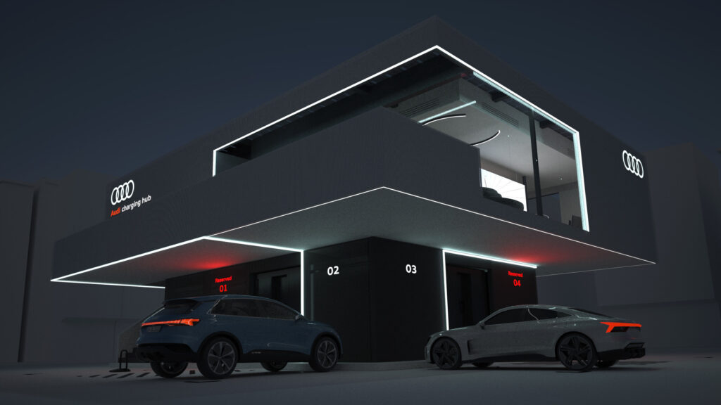 Audi EV charging hub