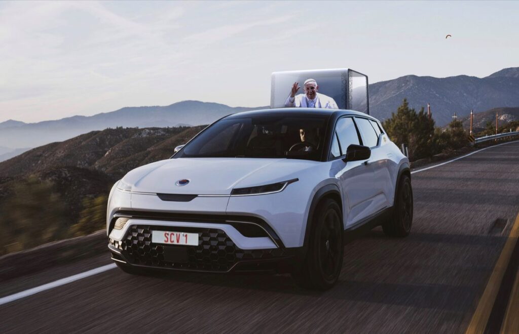 Fisker is planning to build a Popemobile battery electric vehicle hased on the Ocean SUV