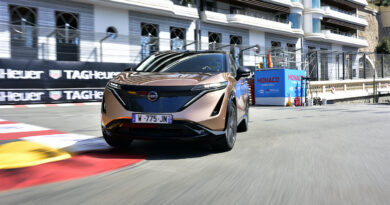 Nissan Ariya makes its public driving debut in Monaco
