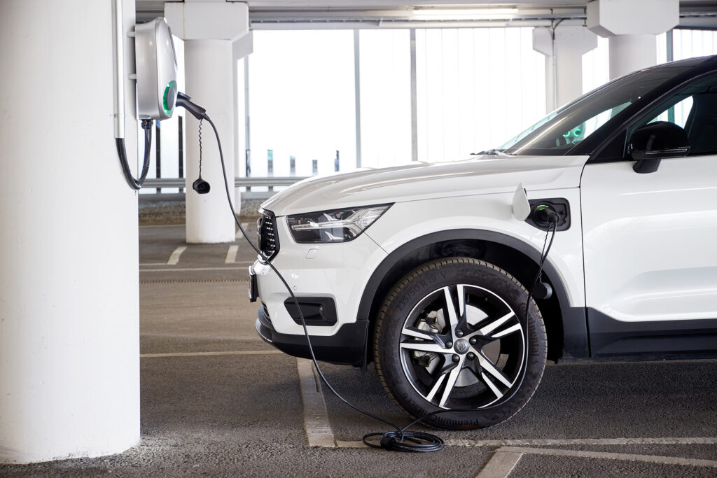 Volvo XC40 being recharged