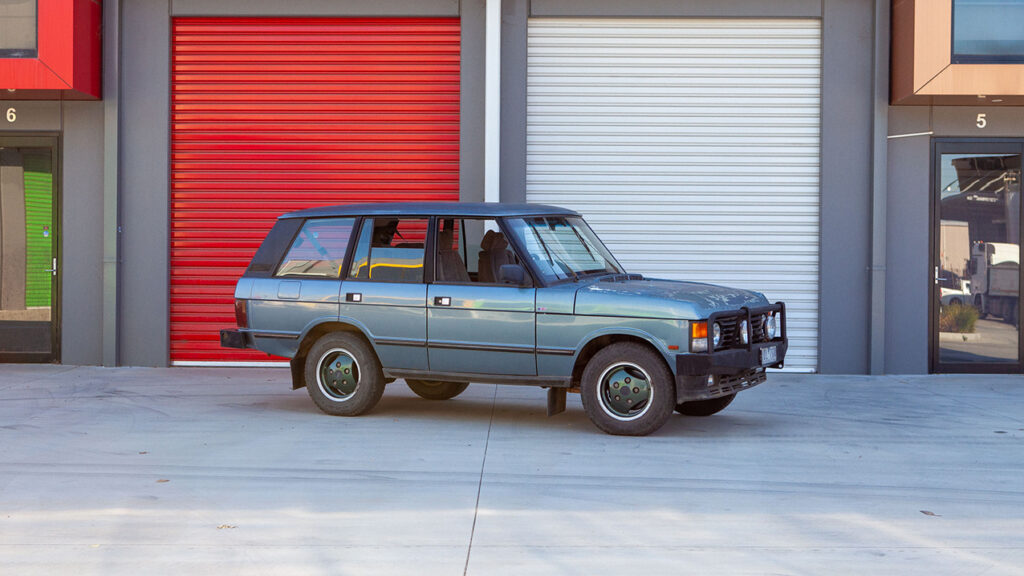Electric Car Cafe, Melbourne, has converted a 1992 Range Rover Vogue to electric power