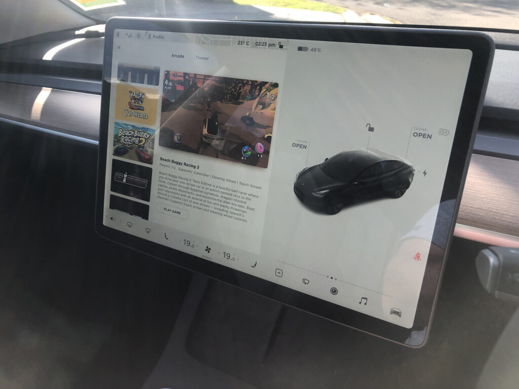 Tesla Model 3 Standard Range Plus has arcade games built into its 15-inch touchscreen that is the nerve centre of the car
