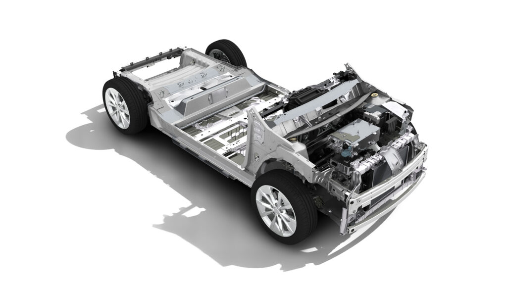 Renault is developing two new electric architectures for its planned 10 EV models due by 2025. This is the more affordable CMF-BEV architecture to be used on the Renault 5 EV