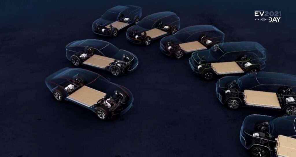 Stellantis has created eight new vehicles to be produced off its new STLA Large EV architecture. They will be released across various brands between 2024 and 2026