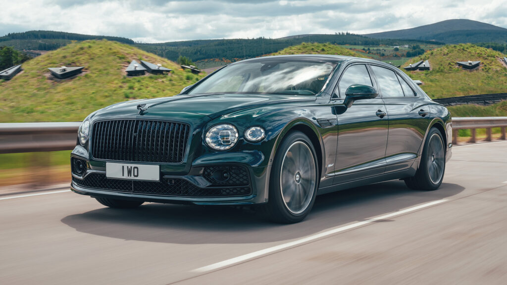 Bentley Flying Spur Hybrid, which comes with a 2.9-litre V6 twin-turbo and a 100kW electric motor that can provide upwards of 40km of electric driving