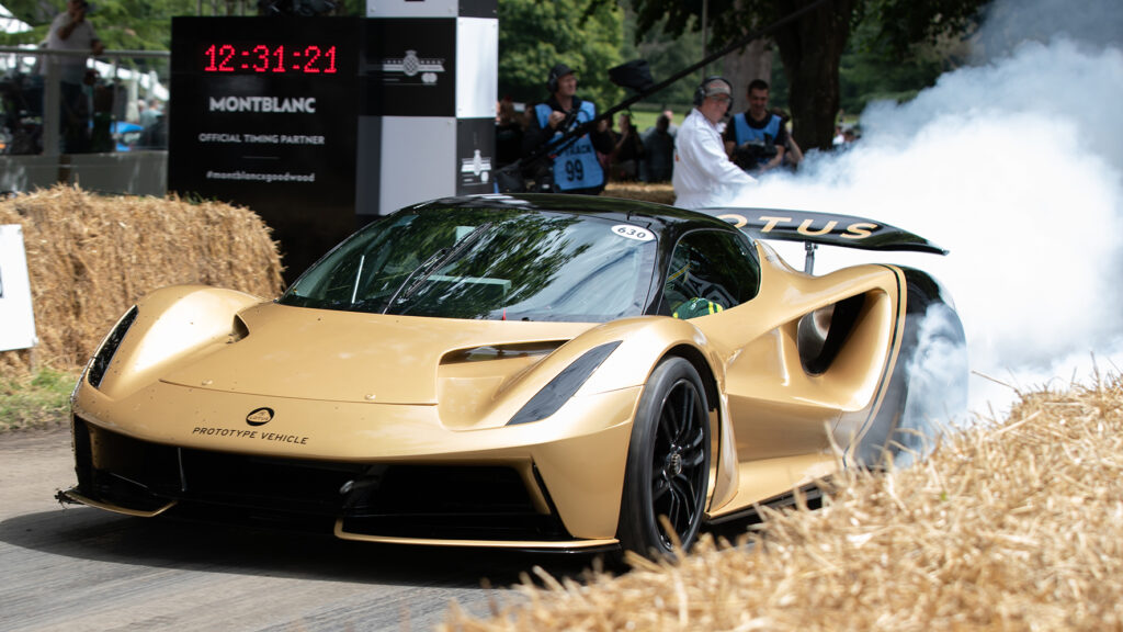 Lotus Evija at the 2021 Goodwood Festival of Speed