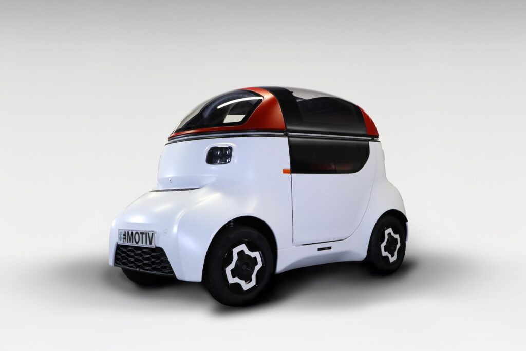 Gordon Murray-designed Motiv single-seat electric autonomous vehicle
