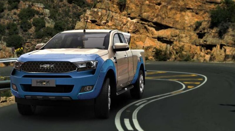 H2X Warrego hydrogen fuel cell ute, which is a conversion of a Ford Ranger