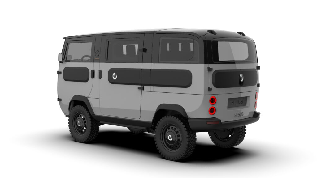 2022 ElectricBrands XBus with off-road chassis