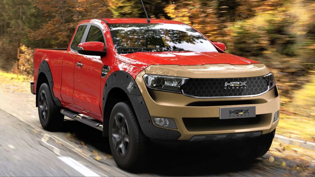 H2X Warrego hydrogen fuel cell ute, which is a conversion of a Ford Ranger