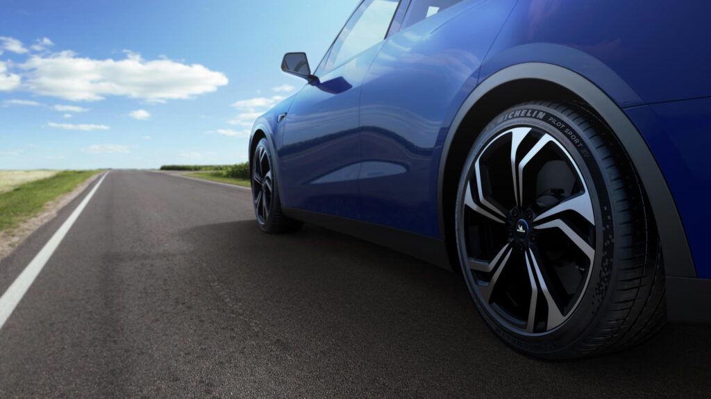 Michelin Pilot Sport EV tyre made specifically for electric cars