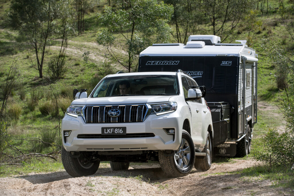The Toyota Prado gets a diesel engine and is regularly used for towing