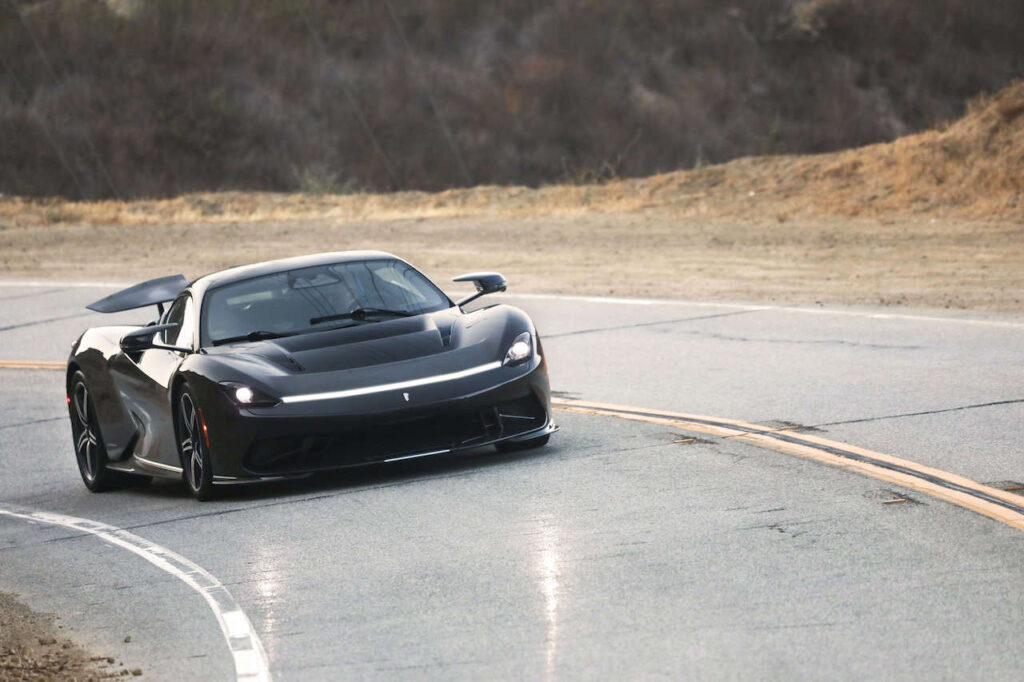 The Pininfarina Battista made its driving debut in California