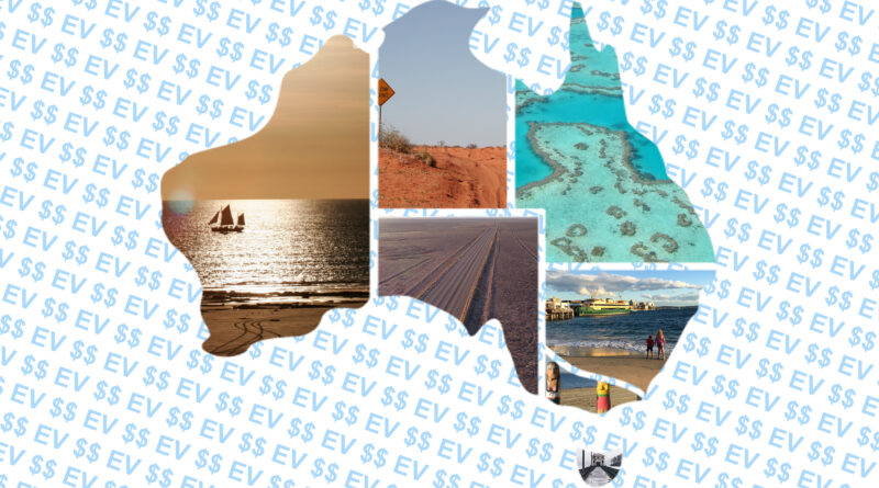 Map of Australia for state-by-state EV incentives