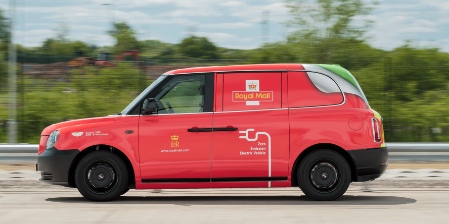 UK's Royal Mail trials zero-emission VN5 delivery vans based on a typical London taxi cab