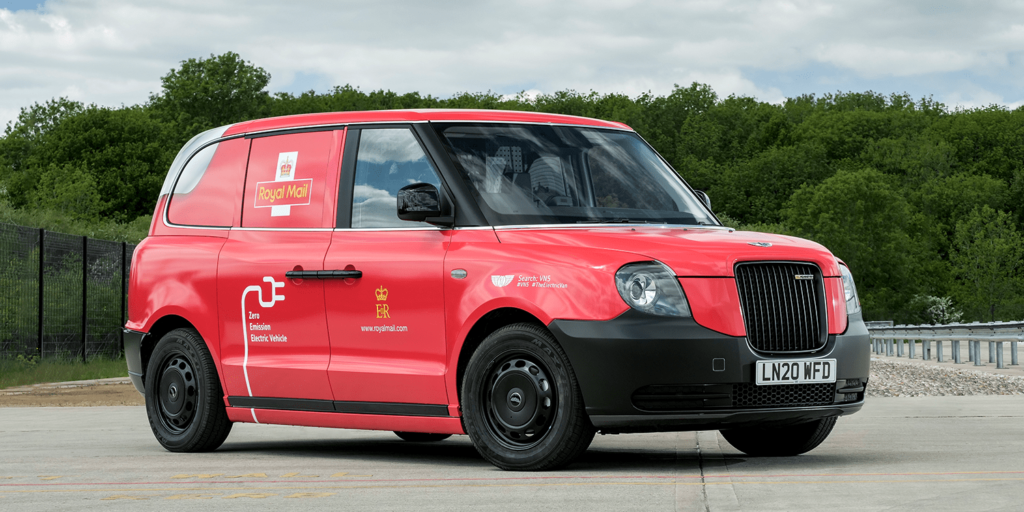 UK's Royal Mail trials zero-emission VN5 delivery vans based on a typical London taxi cab