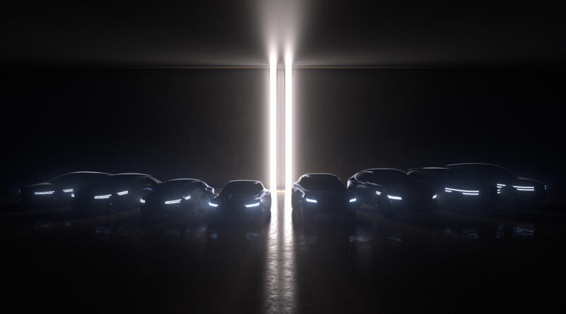 Genesis teaser showing an all-EV lineup