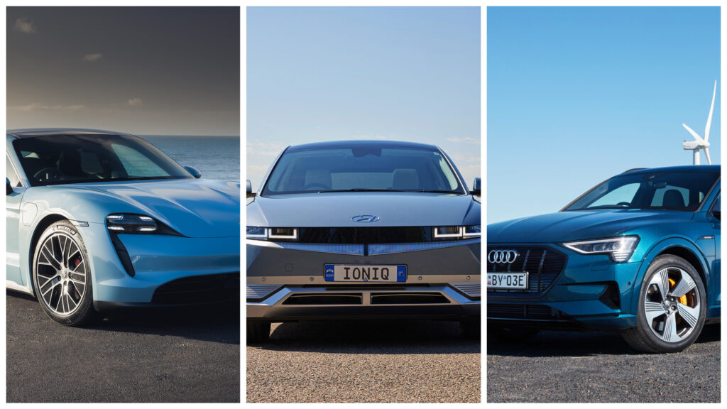 EV charging race: Porsche Taycan v Hyundai Ioniq 5 v Audi e-Tron 55