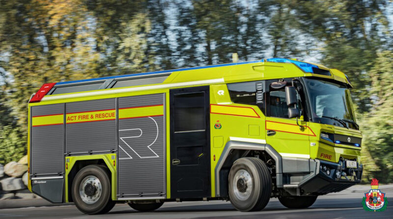 ACT Emergency Services Agency will receive Australia’s first Plug-In Hybrid Electric Fire Truck in 2022