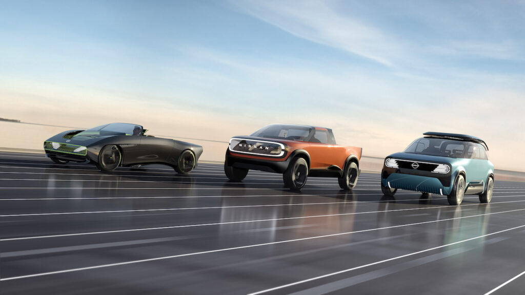 The Nissan Max-Out, Surf-Out and Hang-Out concepts.