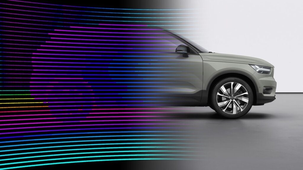 Volvo XC40 Recharge LiDAR visualisation
