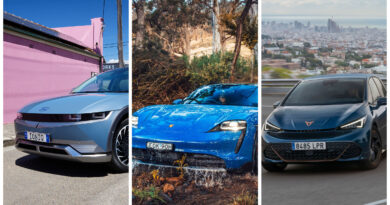 Best EVs of 2021: collage of Hyundai Ioniq 5, Porsche Taycan Cross Turismo and Cupra Born