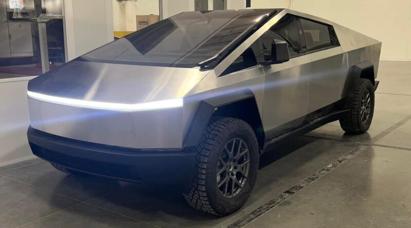 Leaked images from the Tesla factory show a Cybertruck ute that is closer to production