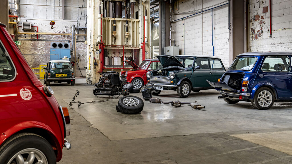 The MINI Recharged project has a team at the MINI Plant Oxford performing factory electric conversions on classic Minis
