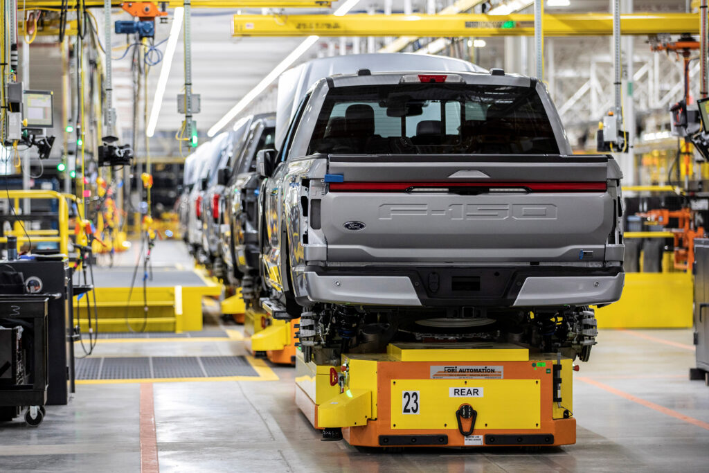 Ford F-150 Lightning production at the Rouge Center in Detroit