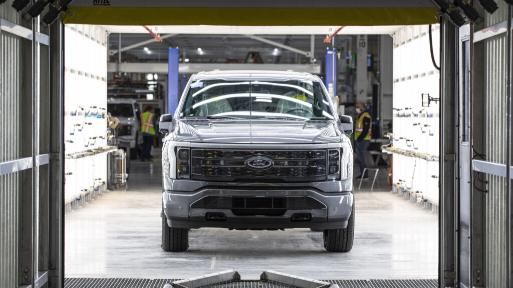 Ford F-150 Lightning production at the Rouge Center in Detroit