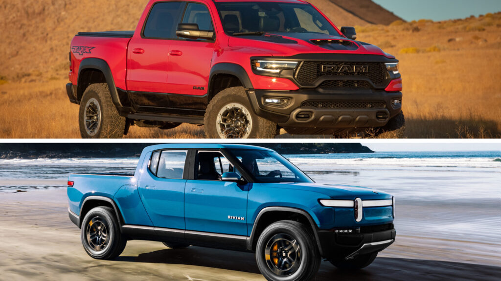 Ram TRX and Rivian R1T