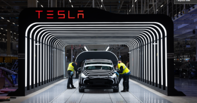Tesla undergoing final quality inspection at the Gigafactory Berlin production line