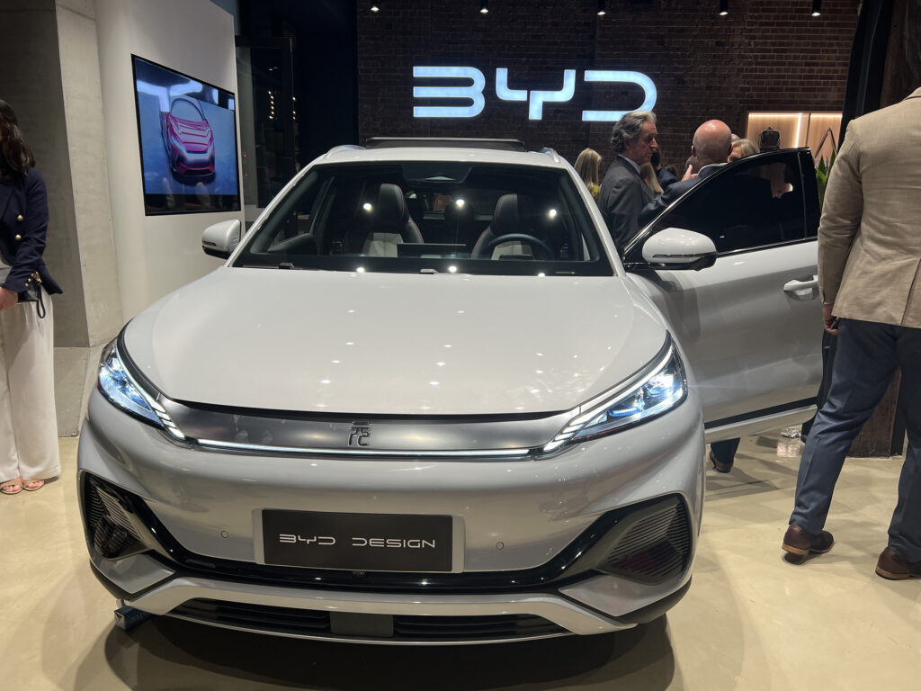 BYD Atto 3 at the Australian brand launch