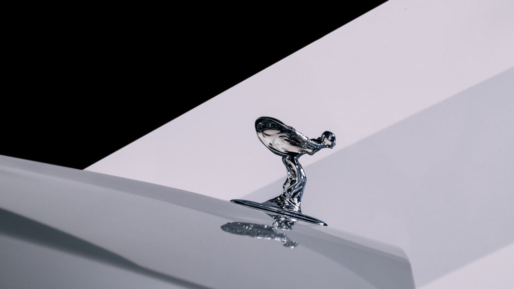 The Rolls-Royce flying lady, or Spirit of Ecstasy, has been redesigned for the electric era to be more aerodynamic than ever