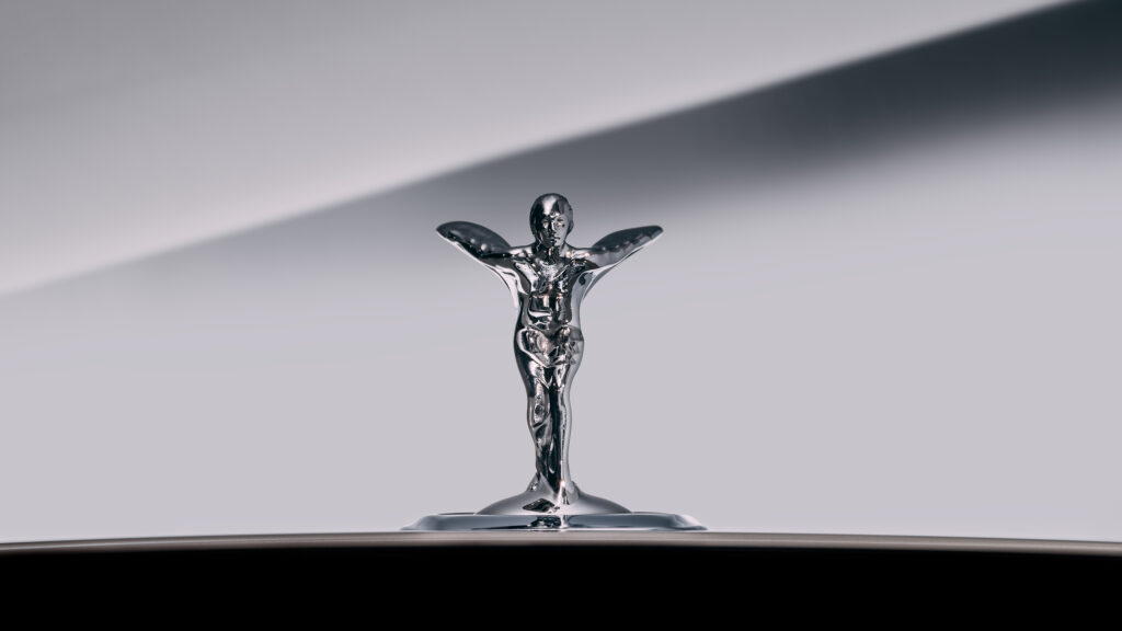 The Rolls-Royce flying lady, or Spirit of Ecstasy, has been redesigned for the electric era to be more aerodynamic than ever