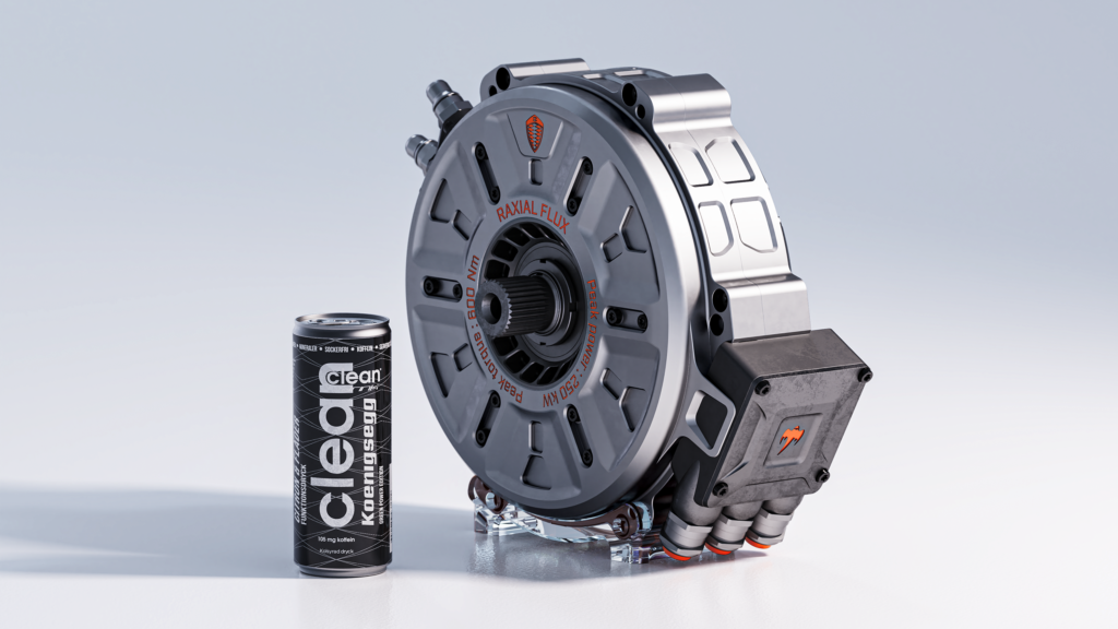 Quark electric motor to be used in the Koenigsegg Gemera