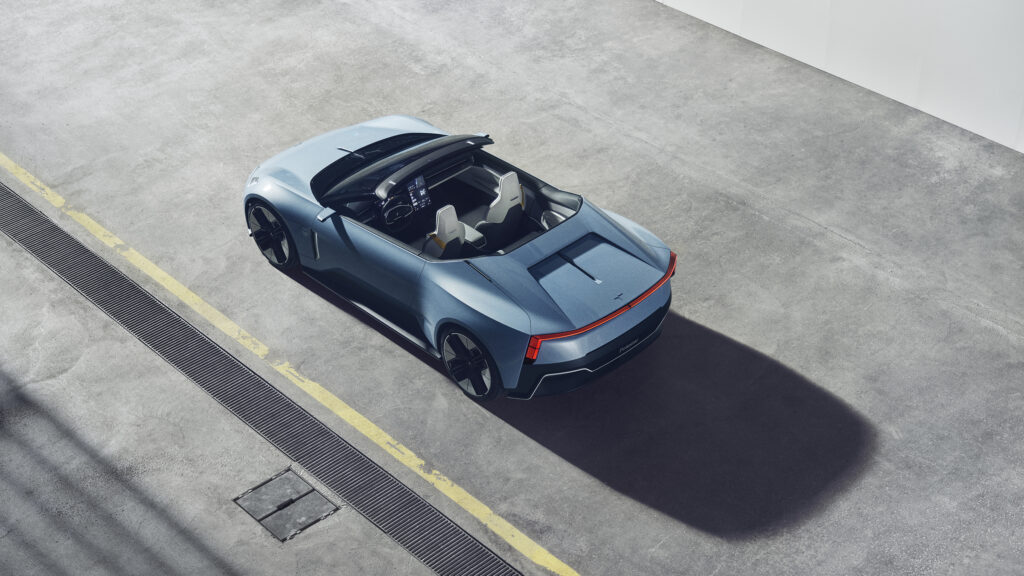 Polestar O₂ electric hard-top convertible sports car concept