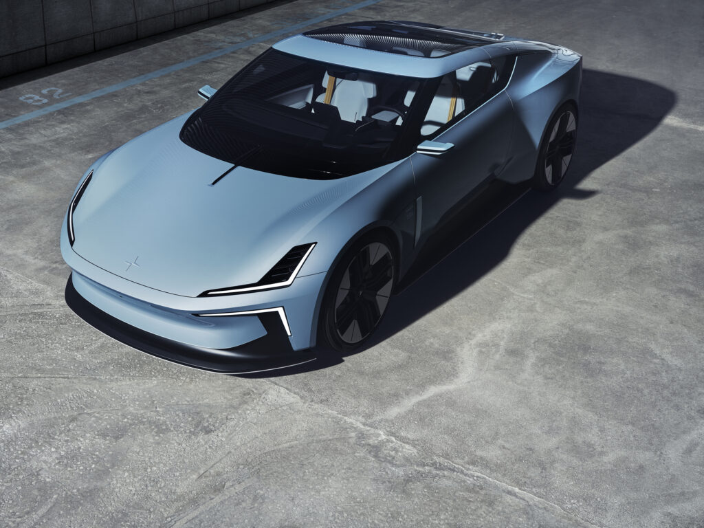 Polestar O₂ electric hard-top convertible sports car concept