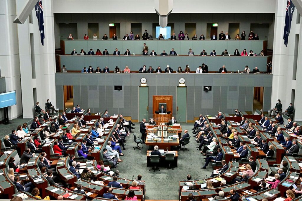 House of representatives, House of Parliament Canberra.
