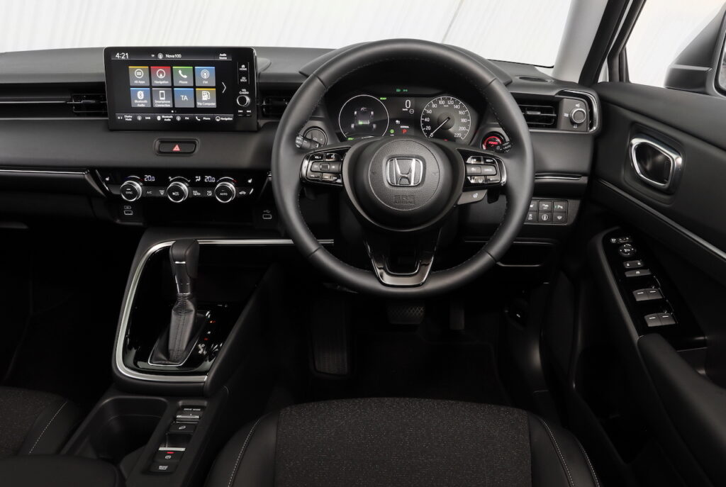 2022 Honda HR-V e:HEV L hybrid cockpit