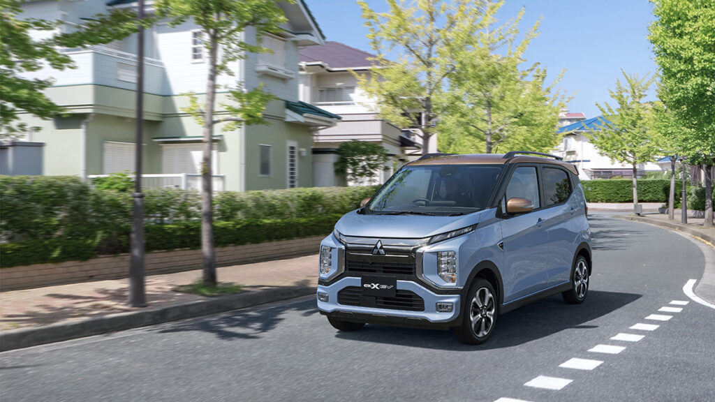 2022 Mitsubishi eK X EV kei car for the Japan market