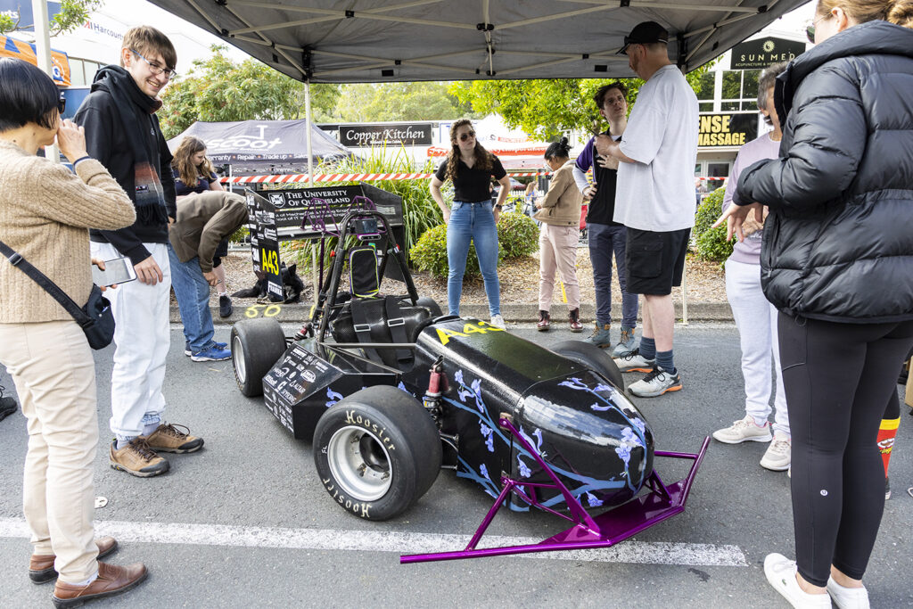 Queensland University of Technology's electric open-wheeler race car