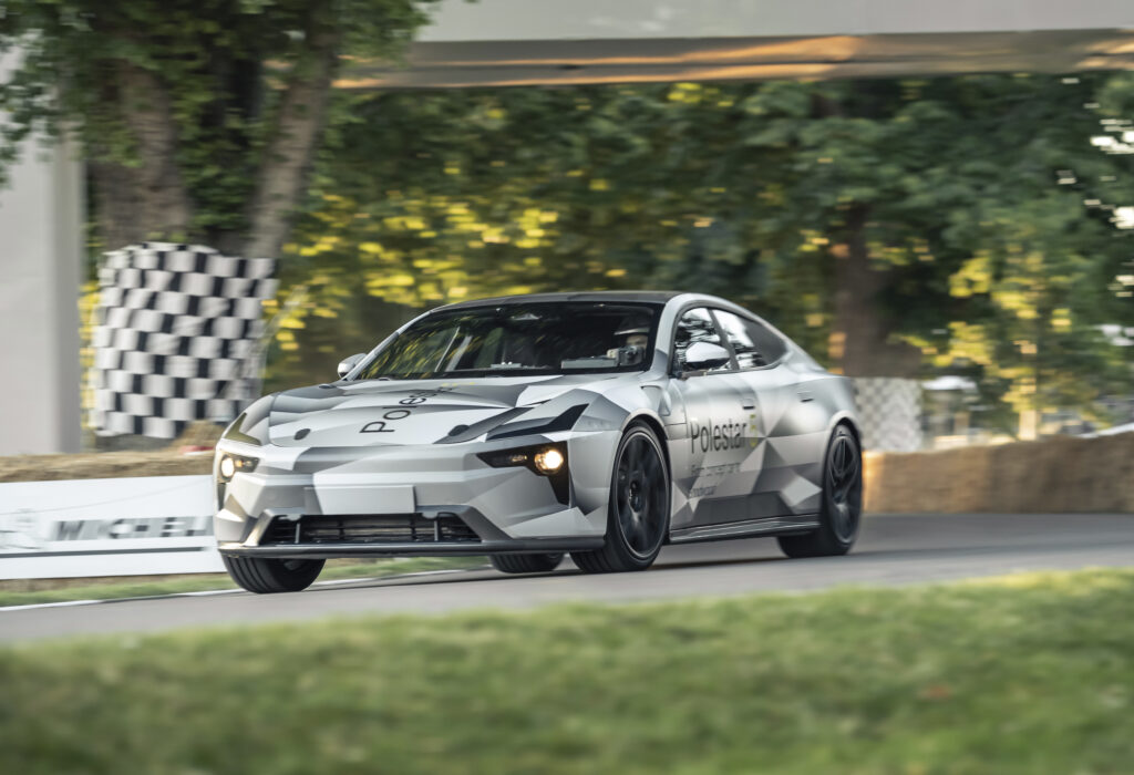 Polestar 5 development car at the 2022 Goodwood Festival of Speed