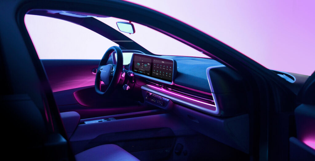 2023 Hyundai Ioniq 6 interior.