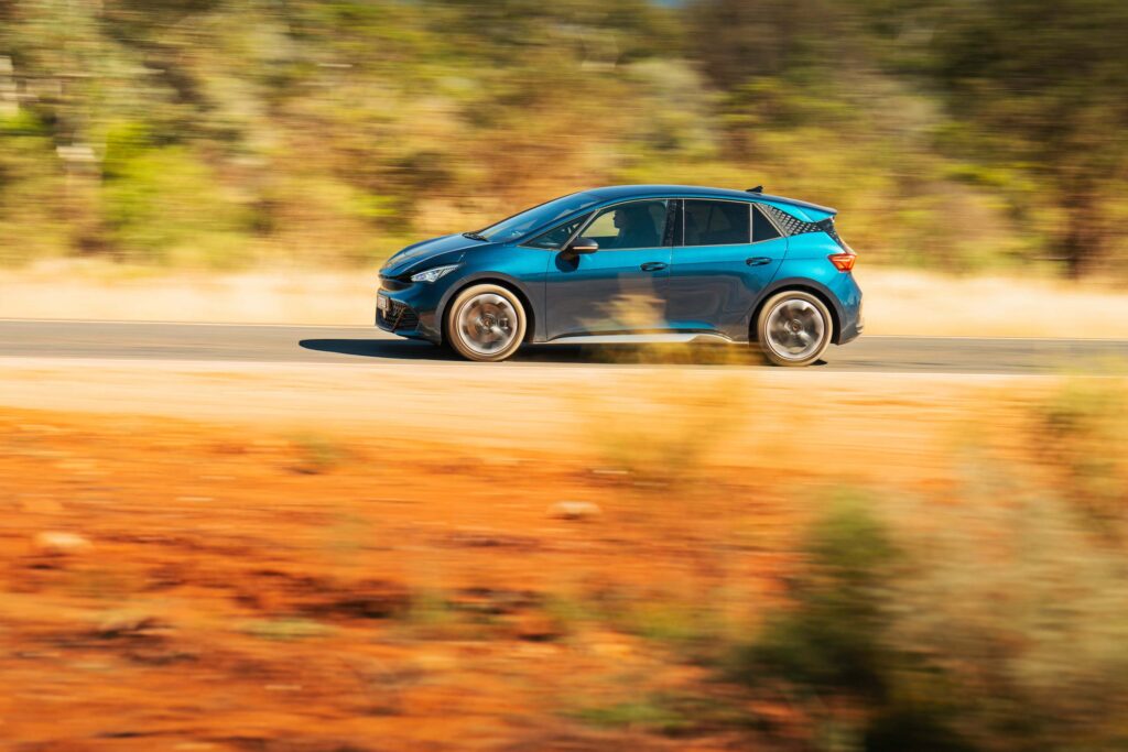 Cupra Born in the outback