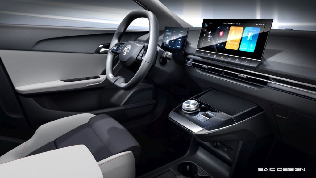 2023 MG4 compact hatchback interior