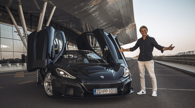 Nico Rosberg takes delivery of the first Rimac Nevera electric hypercar