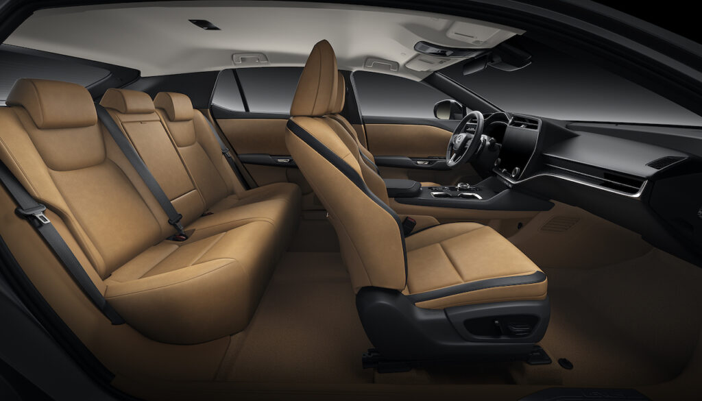 2023 Lexus RZ 450e interior.